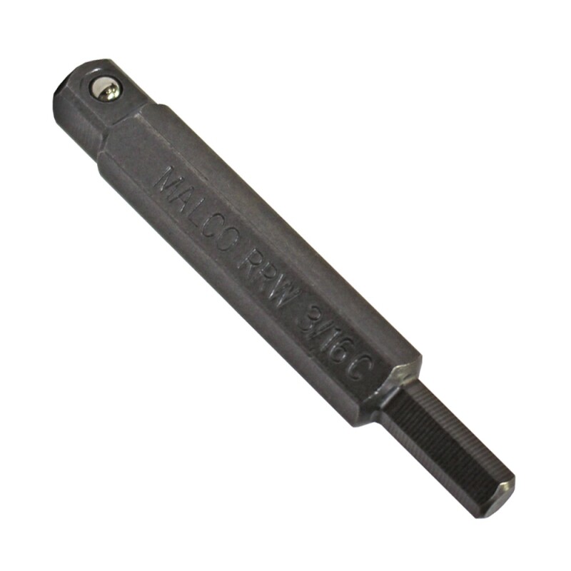 Malco Tools RRW316C Hex Key Ratchet Wrench Insert, 3/16″
