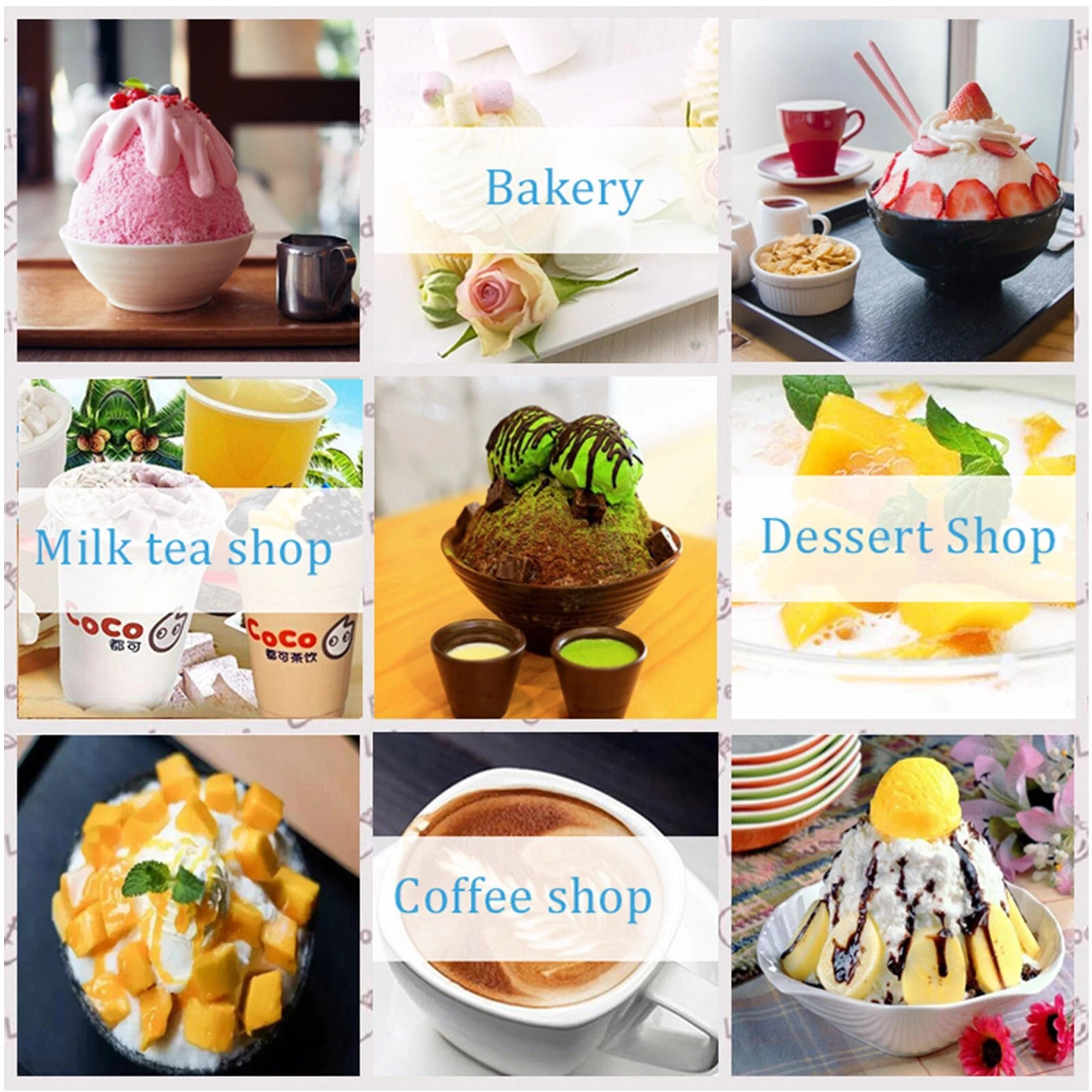 Commercial Snowflake Ice Machine 120KG/24H Snow Ice Cream Cone Slushy Maker