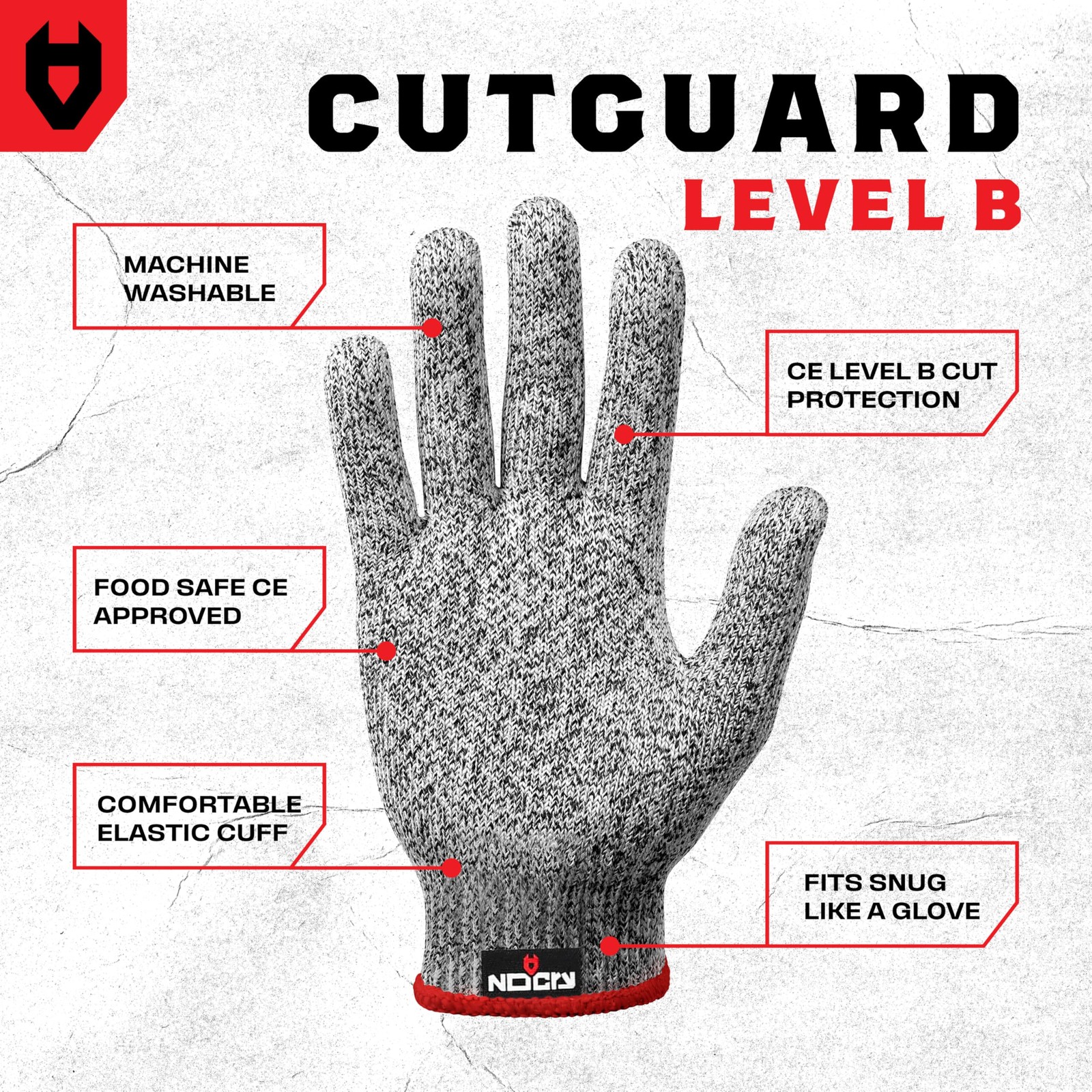Premium Cut Resistant Gloves Food — 100% Food Safe — Level 5 Meat Cutting Glo…