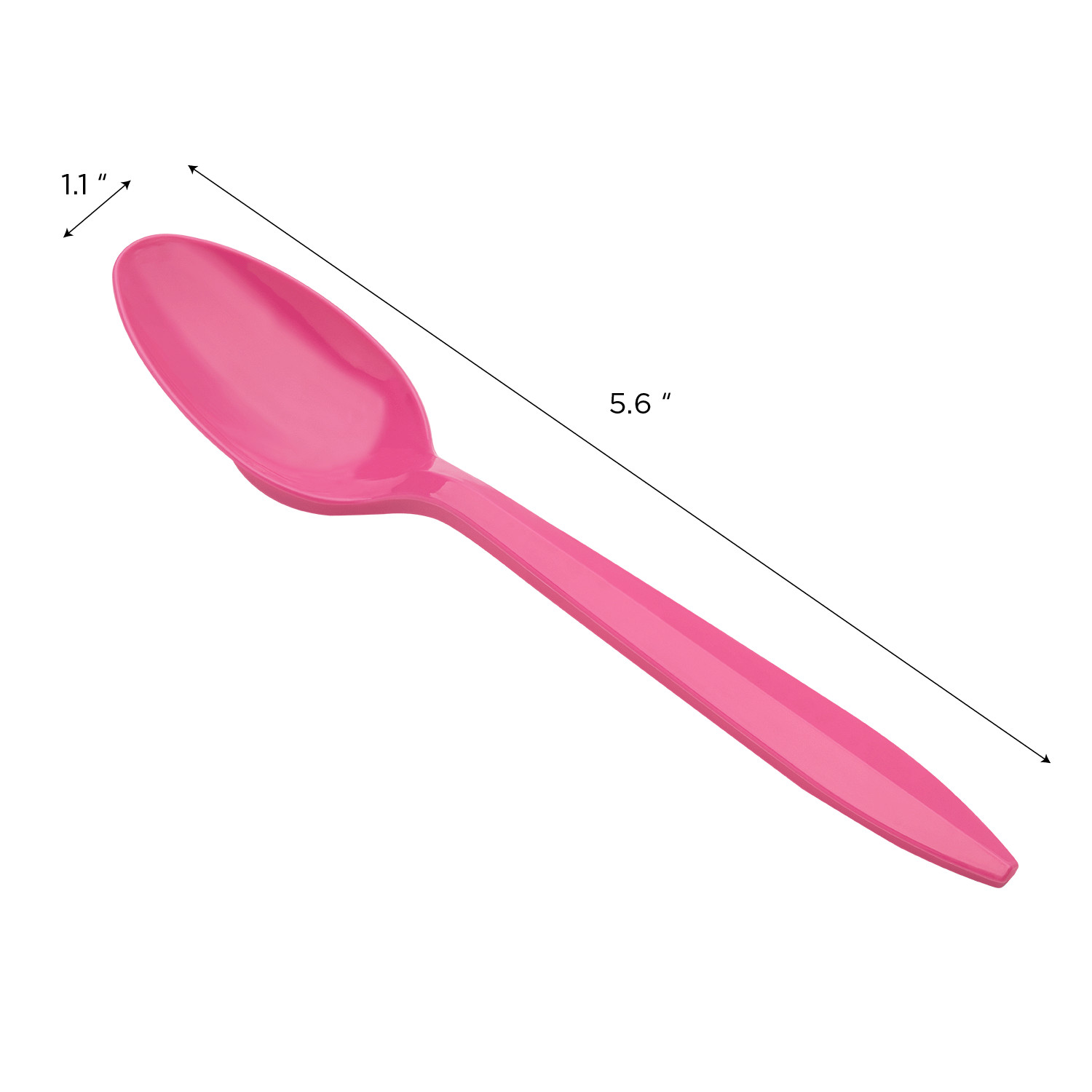 Karat PP Plastic Medium Weight Tea Spoons – Pink – 1,000 ct, U2008 (Pink)