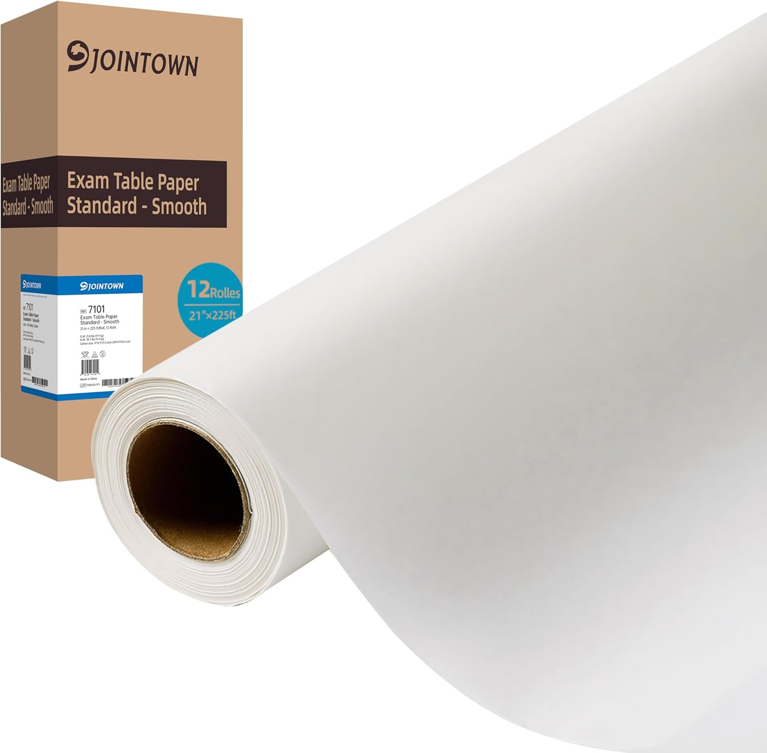 Jointown Exam Table Paper – New Upgrade Barrier Protection, 21″ X 225Ft, Smooth