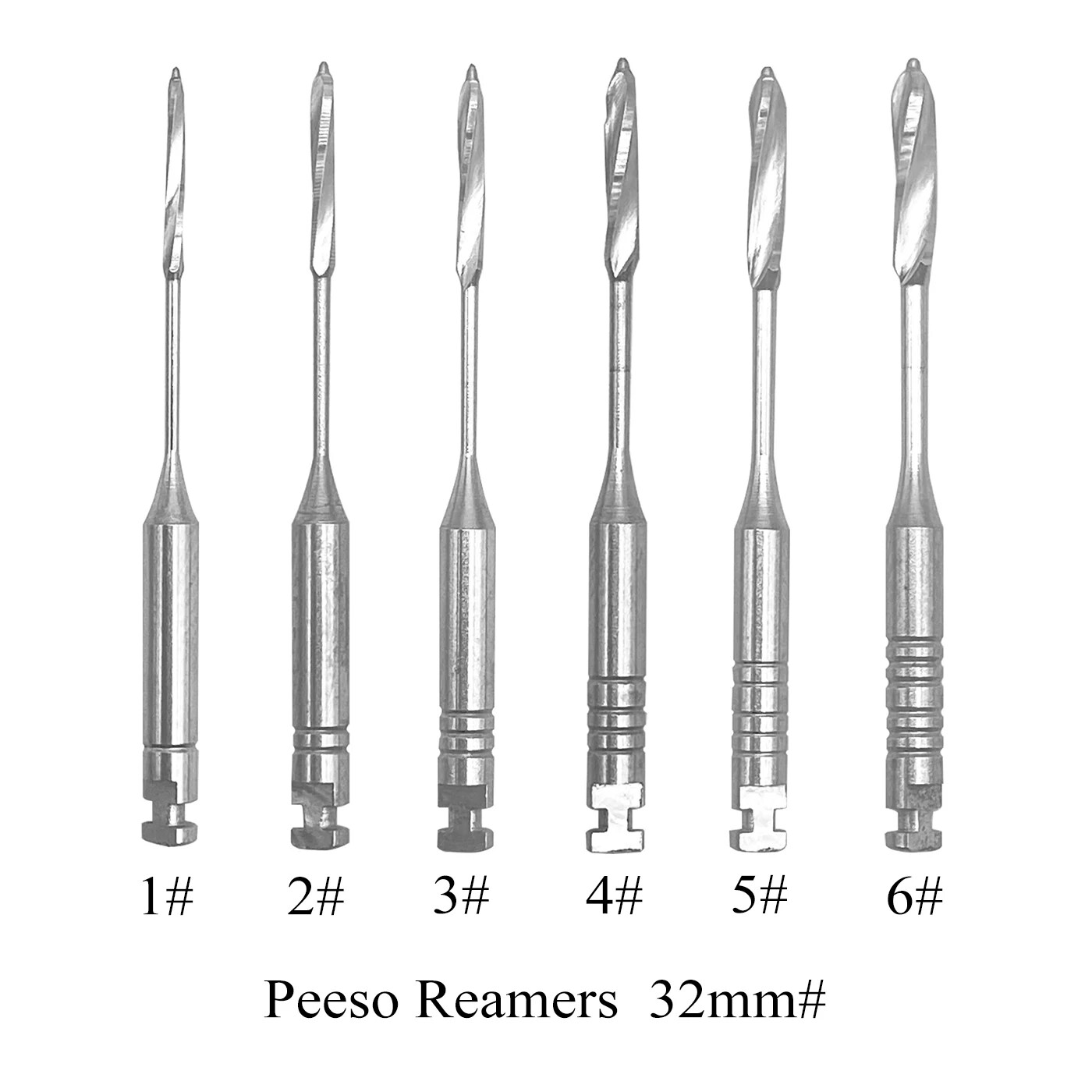 Dental Endo Pesso Reamers Gates Glidden Drills Spiral Burs Root Canal Drill #1-6
