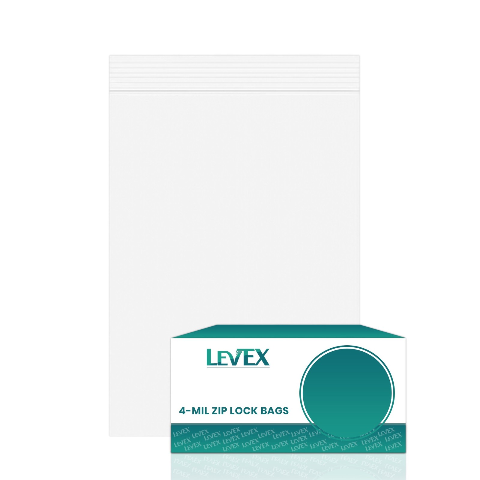 12″ x 12″ Heavy Duty 4Mil Clear Zip Bags Plastic Reclosable Top Lock Baggies