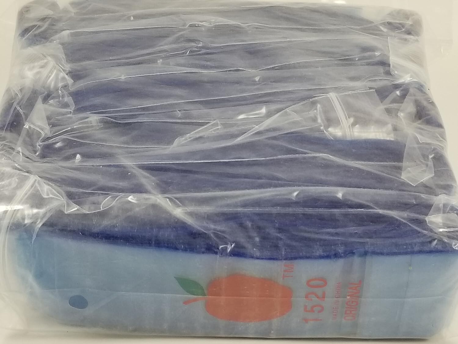 Apple Mini Zip Resealable Bags 1.5″ x 2″ Blue Baggies 1520 1000ct. NEW