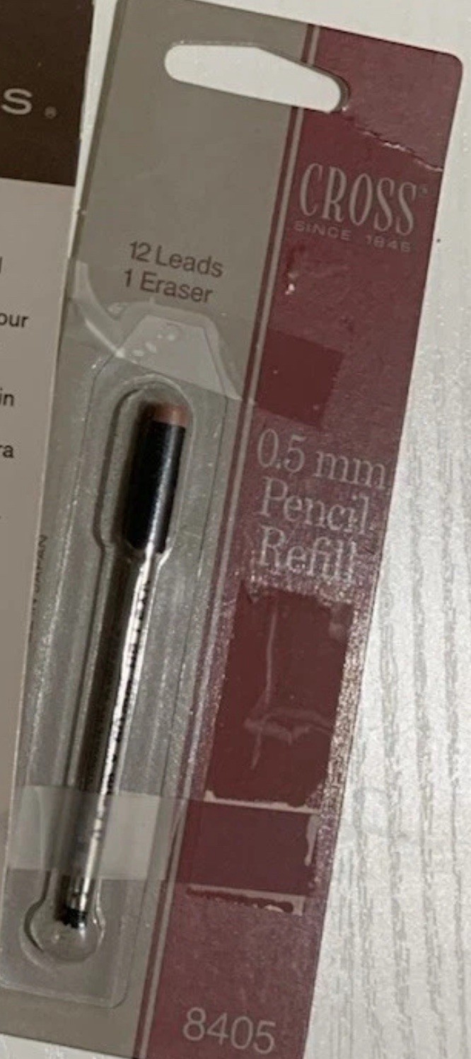 CROSS 0.5 mm PENCIL REFILL 12 Leads / 1 Eraser 8405 You Get 1 Only