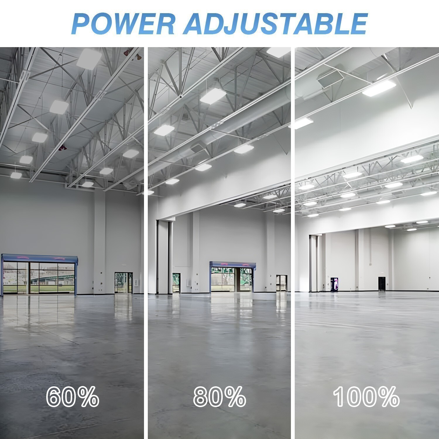 400 Watts LED Linear High Bay Light Industrial Commercial Fixture With Microwave