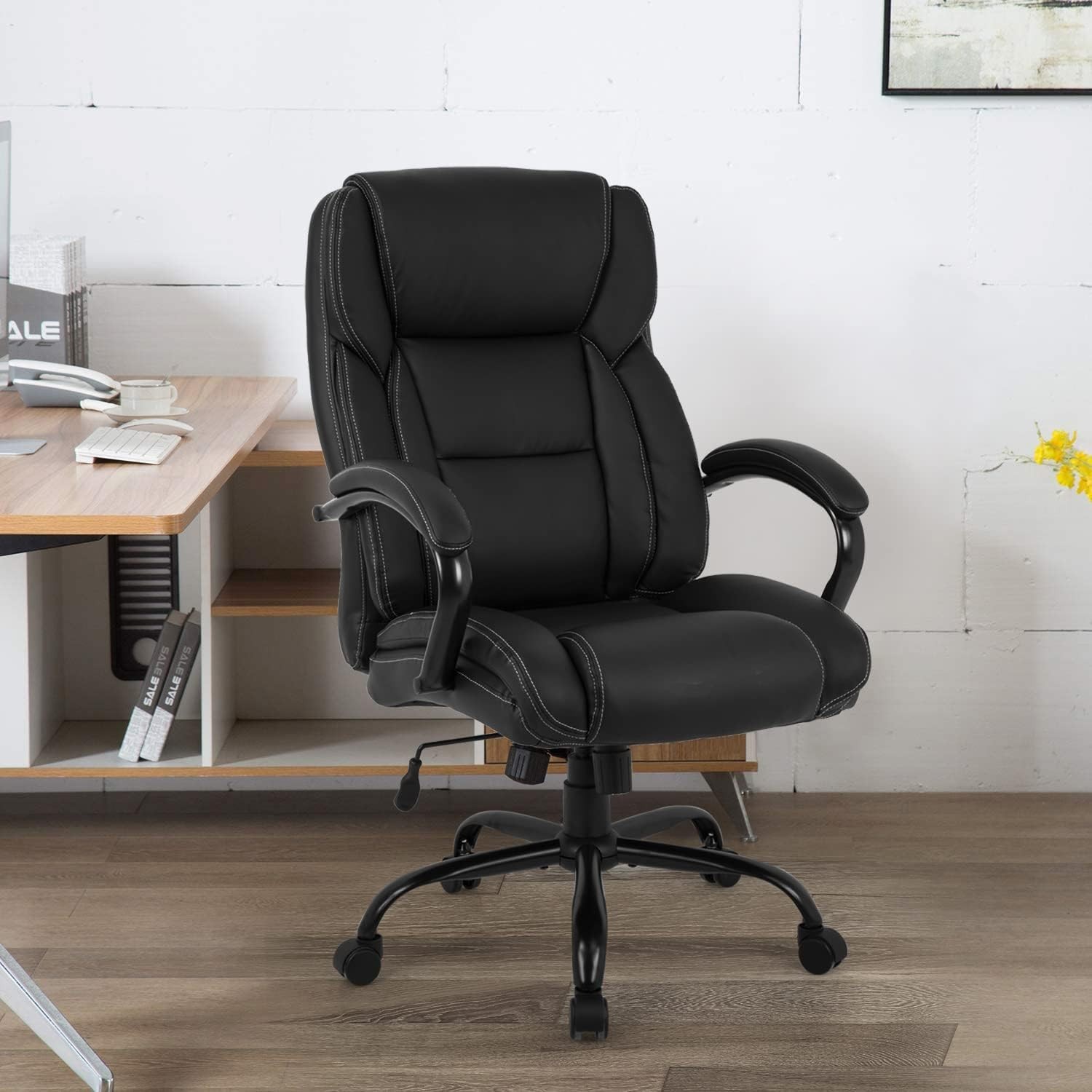 Big & Tall Executive Office Chair – 500lbs Capacity Ergonomic Comfort