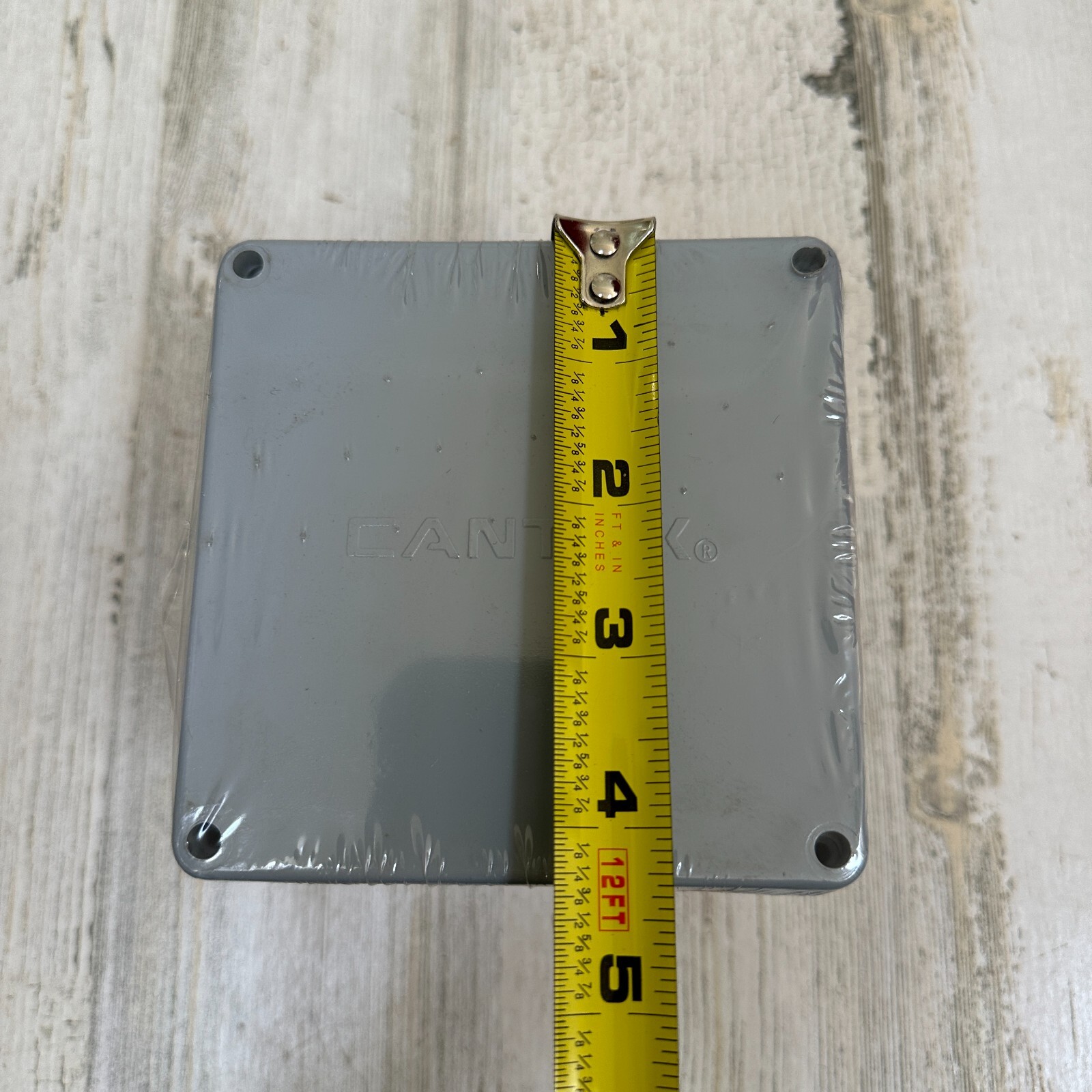 Cantex Square Junction Box PVC 4″ x 4″ x 4″