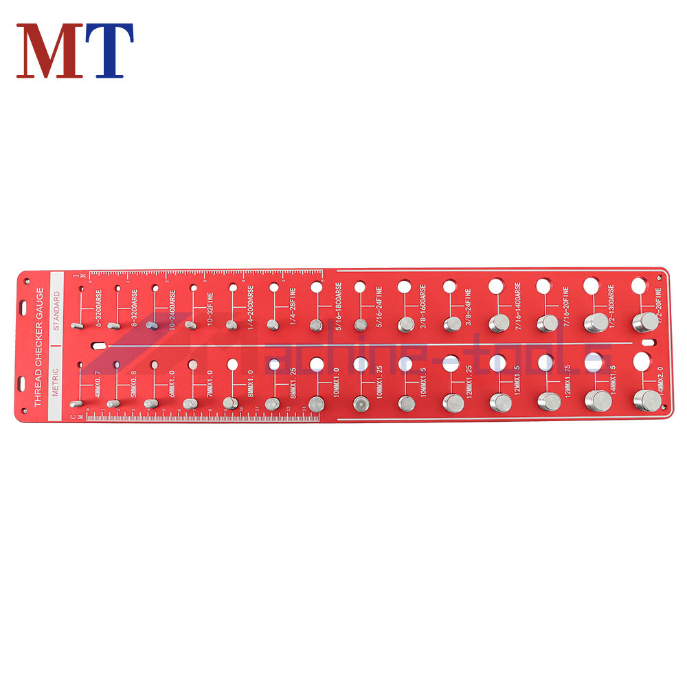 28 Holes Nut And Bolt Thread Checker Thread Gauge Inch And Metric Screw