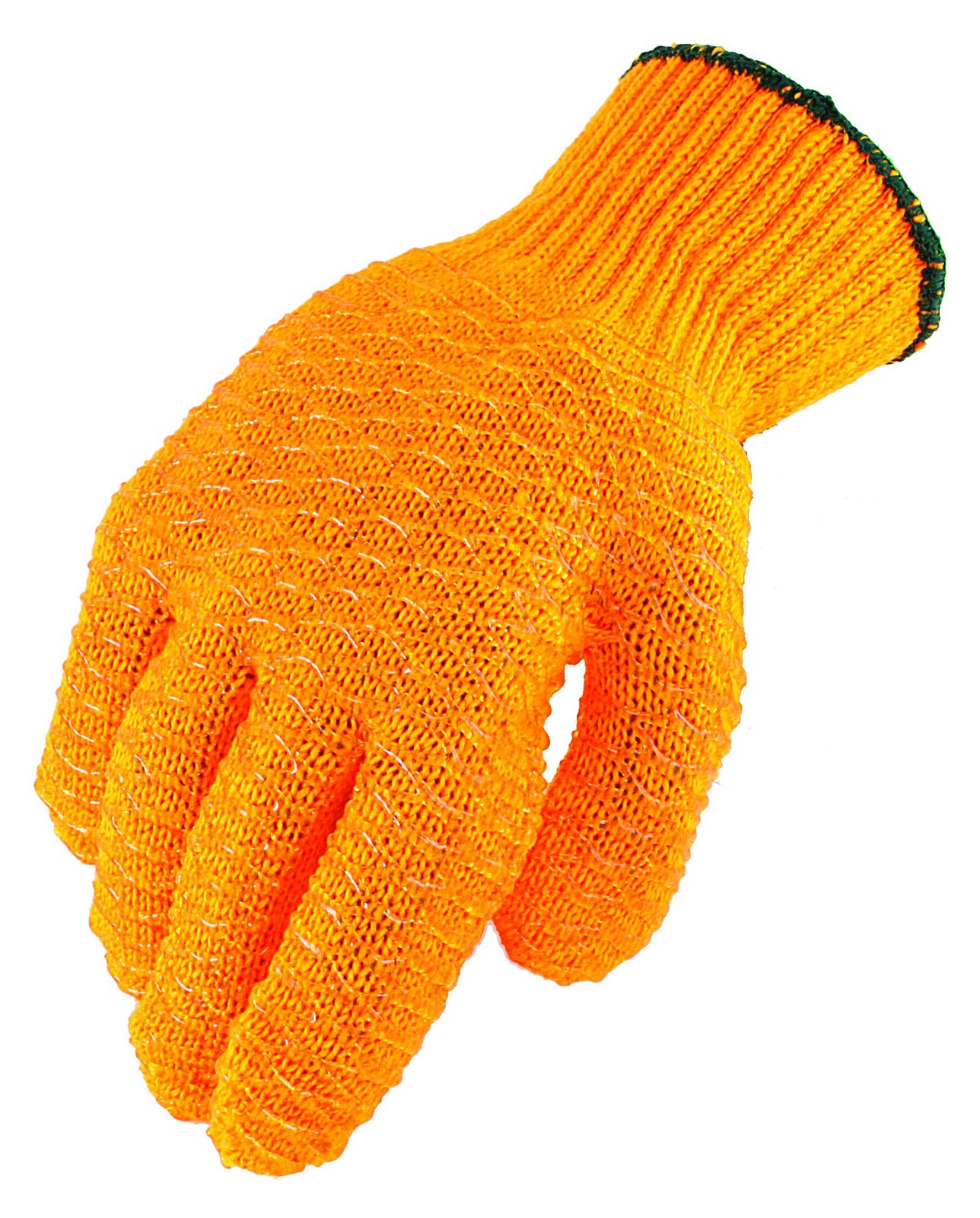 Galeton Criss-Cross Tacky Grip Coated String Knit Gloves Orange 1070, Large, …