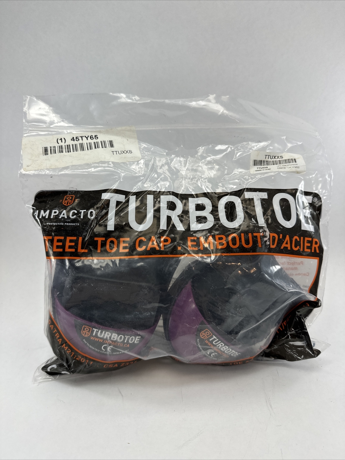 Turbotoe Steel Toe Overshoe M 2 – 3 W 4-5 Unisex Pull Over purple New Unisex