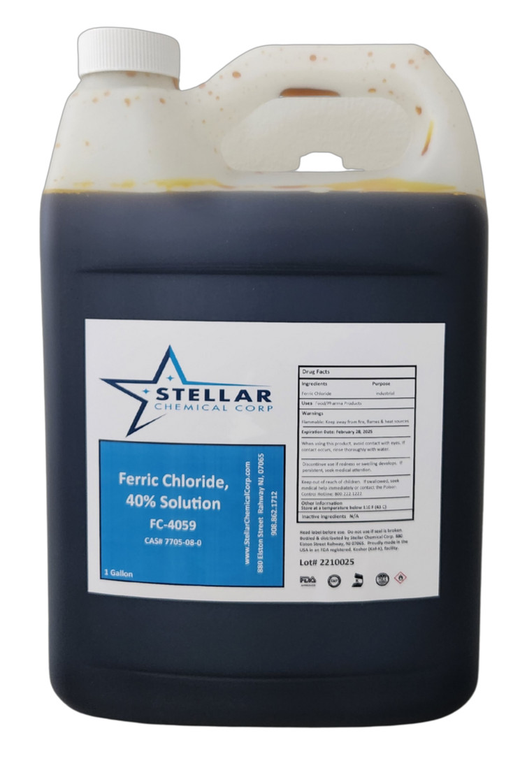 Ferric Chloride 40% Solution ~~ Stellar Chemical ~~ 2 Gallons (Etching)