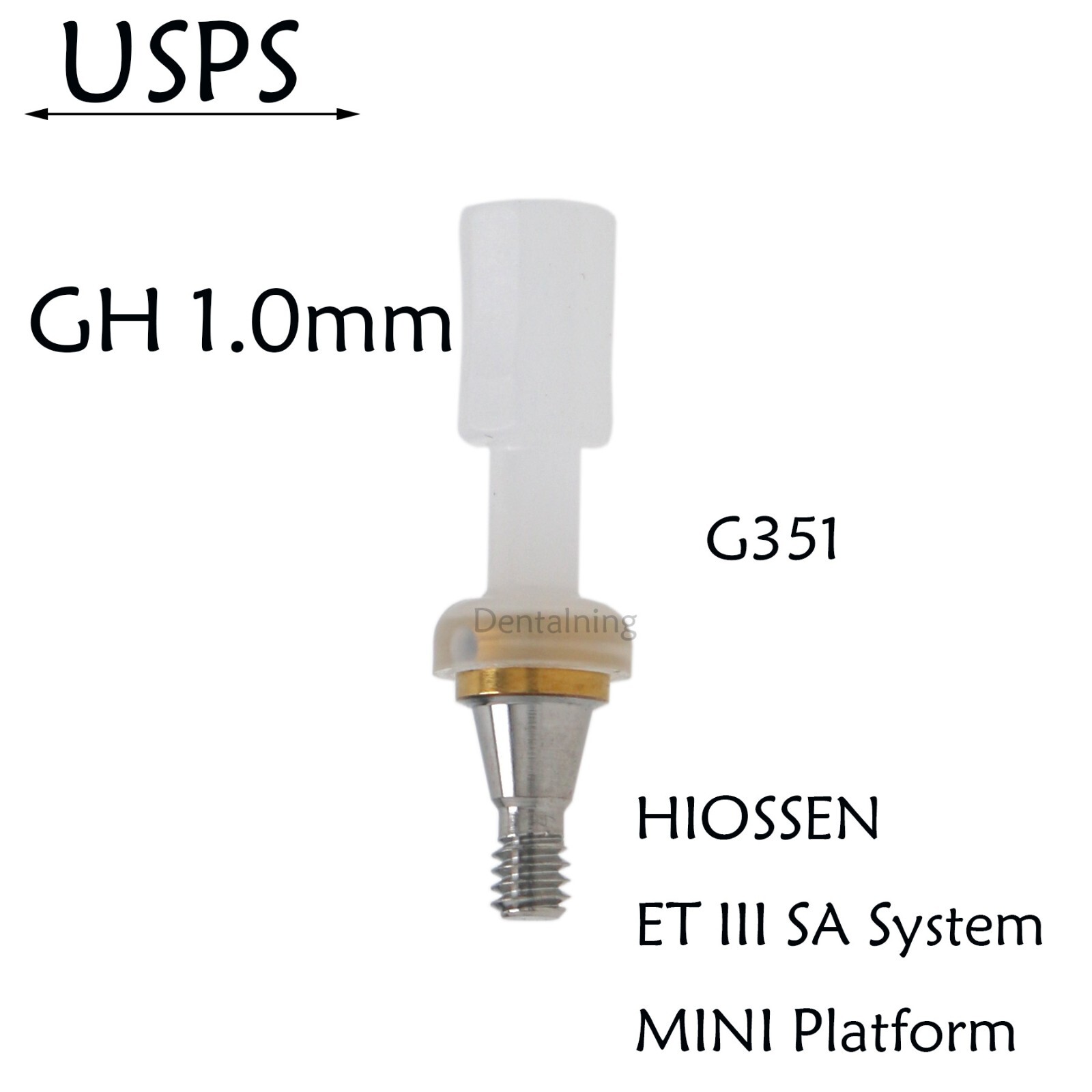 Hiossen Implant system Locator Abutments 3.5mm Dia/1-6.0mm GH Straight Tapered