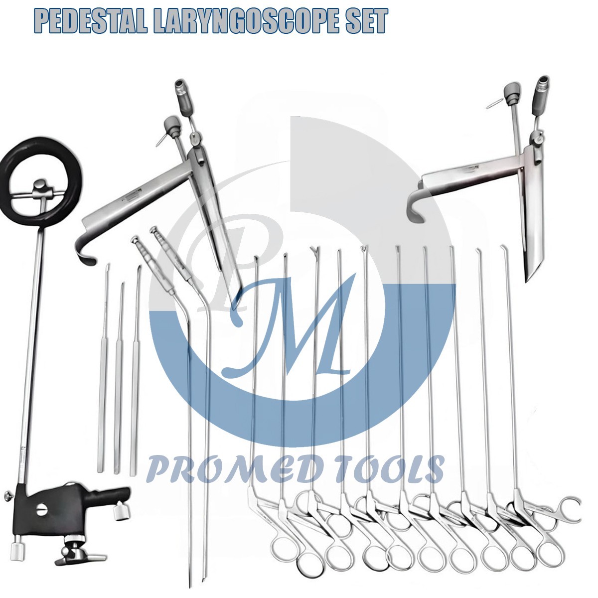 Pedestal Laryngoscope Set Micro Laryngeal Surgery ENT Endoscopic Instruments