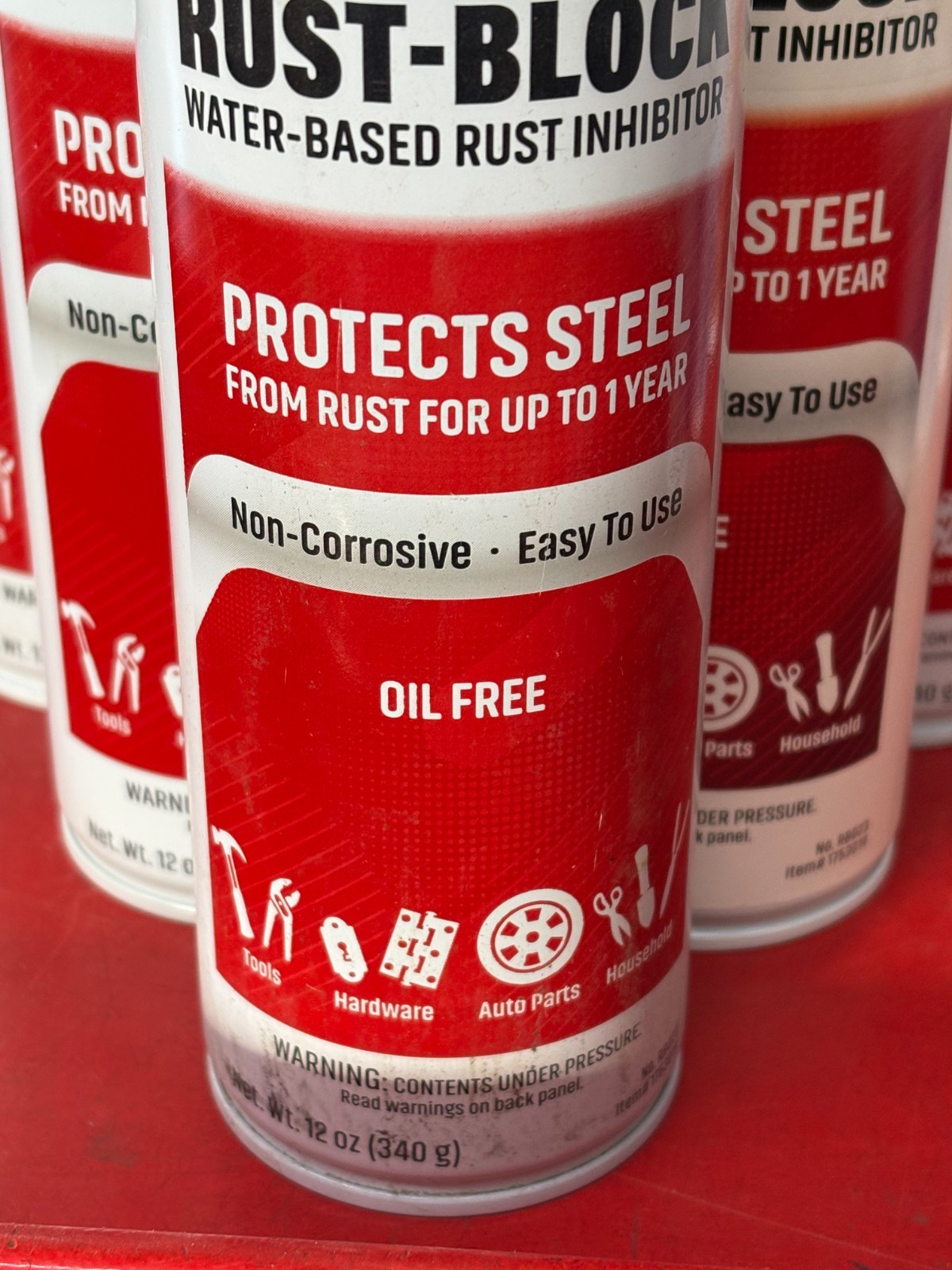 (6) CRC EVAPO-RUST WATER-BASED RUST-BLOCK RUST CORROSION INHIBITOR 12 oz. CANS