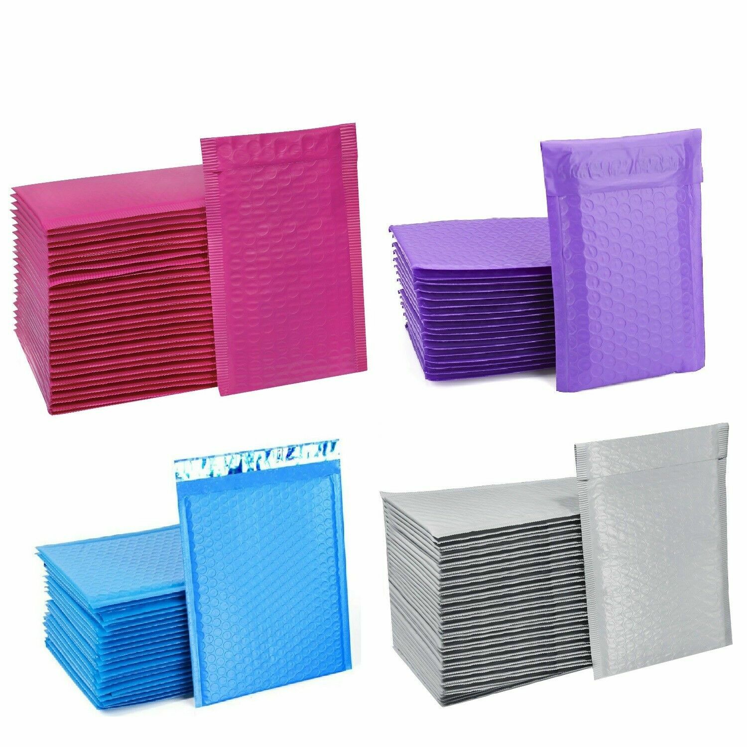 ANY SIZE POLY BUBBLE MAILERS SHIPPING PADDED BAGS ENVELOPES MAILING
