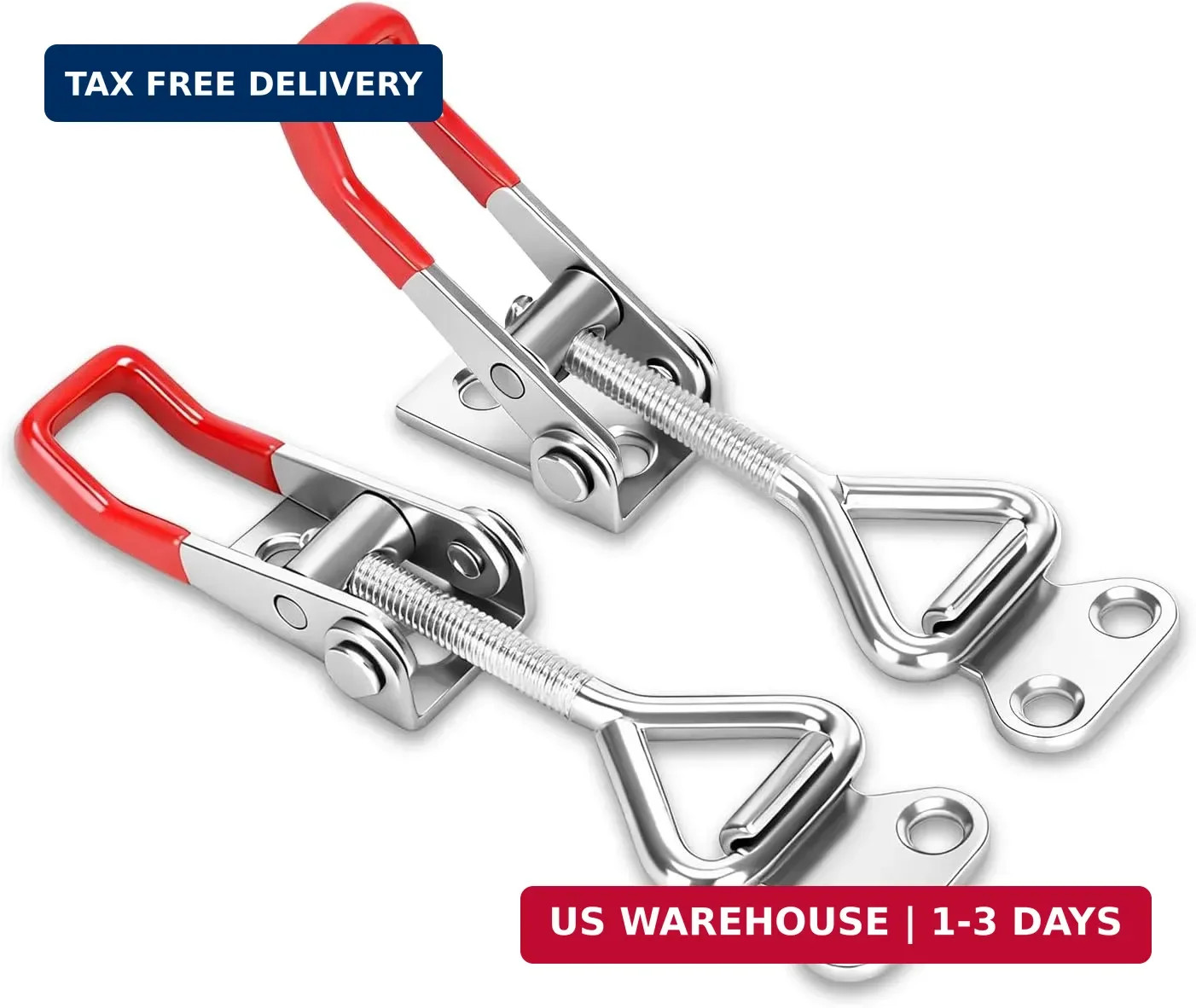 2 Pack Adjustable Toggle Latch 4001, Quick Release Toggle Clamp with 220lbs Capa