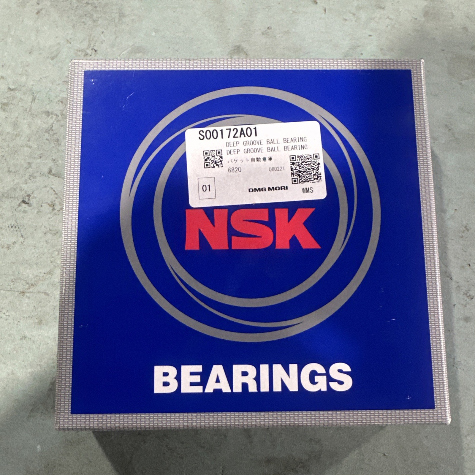 NSK 6820, Deep Groove Radial Ball Bearing, 100mm Bore, 125mm OD, 13mm W, ABEC1