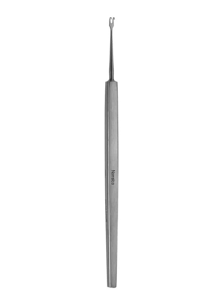 Norralco Guthrie Hook, 5″, Sharp 2-Prongs, 1.5 mm Wide, Extra Delicate
