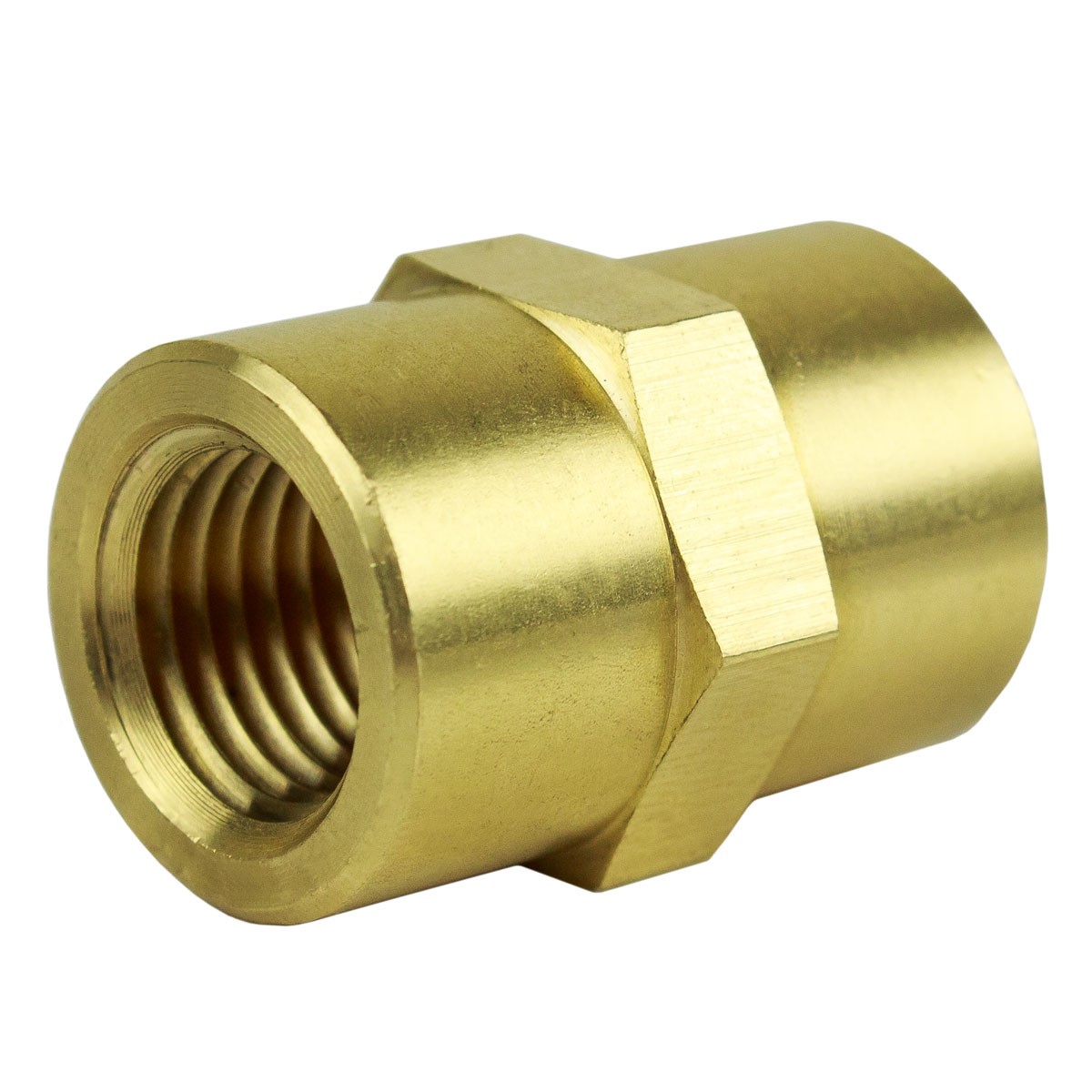 1/4″ NPT Female Solid Brass Pipe Union Adapter Fitting WOG Solid Connector 28059