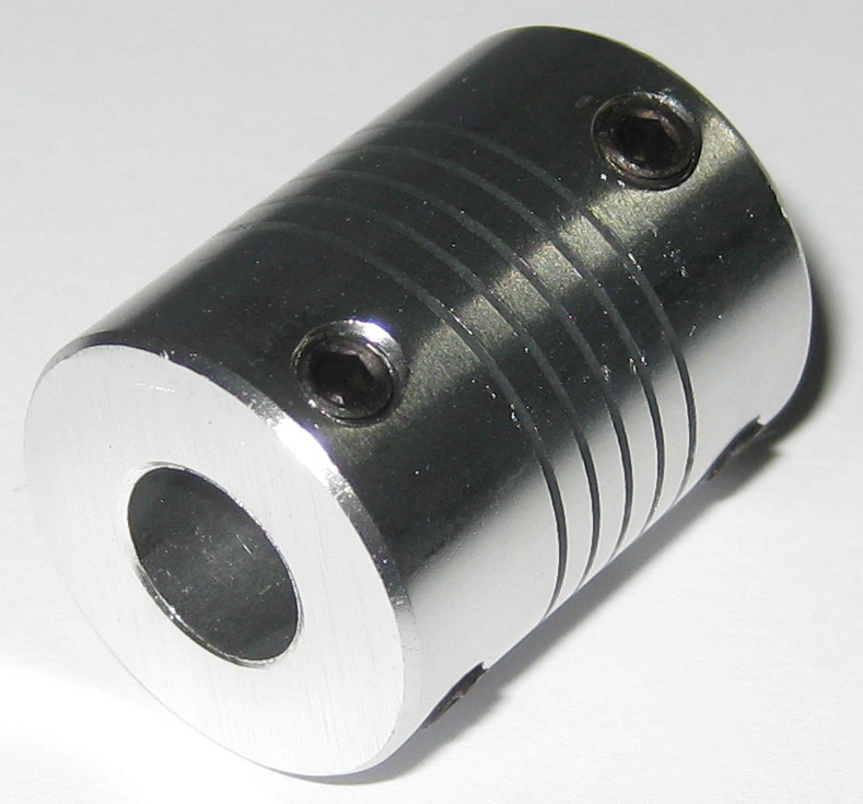 8 mm to 8 mm Shaft Flexible Coupling – 8mm to 8mm – Aluminum Flex Coupler