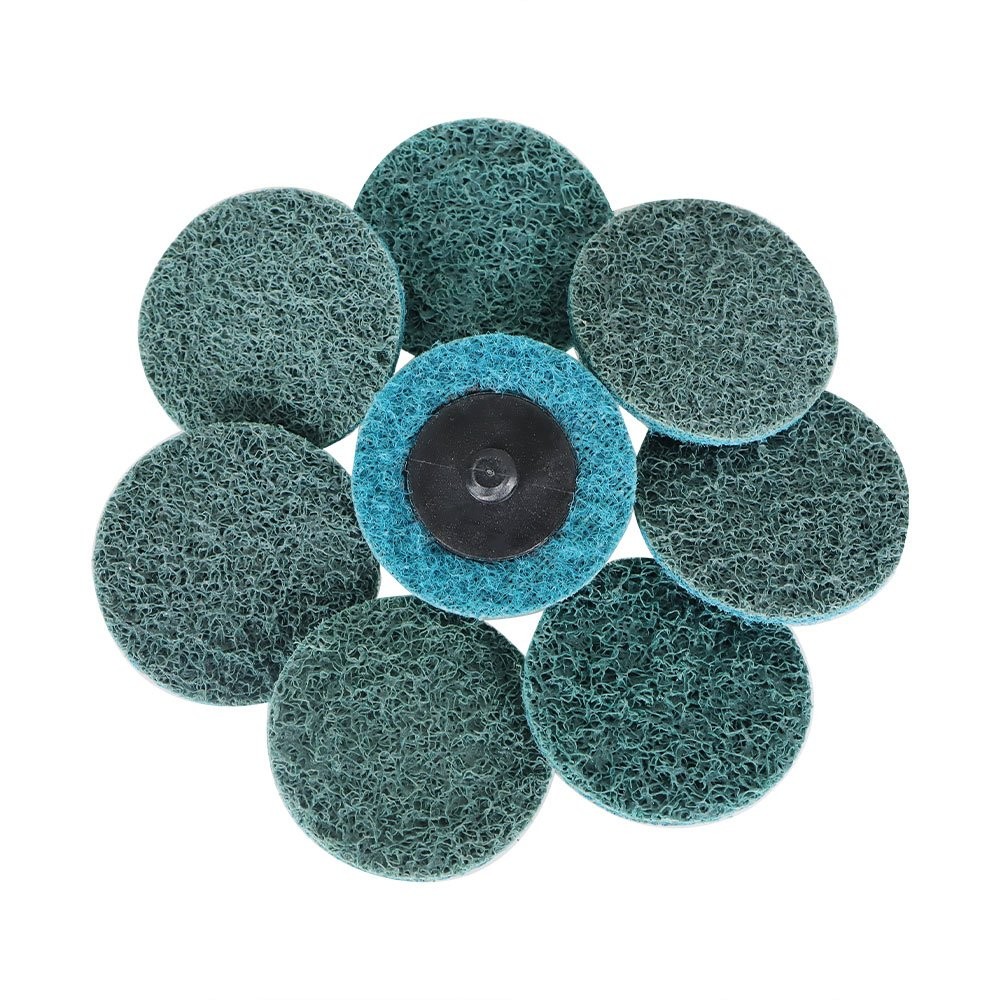 50 Pcs 2 Inch Fine Surface Conditioning Discs Roll Lock Grinder Sanding Pads