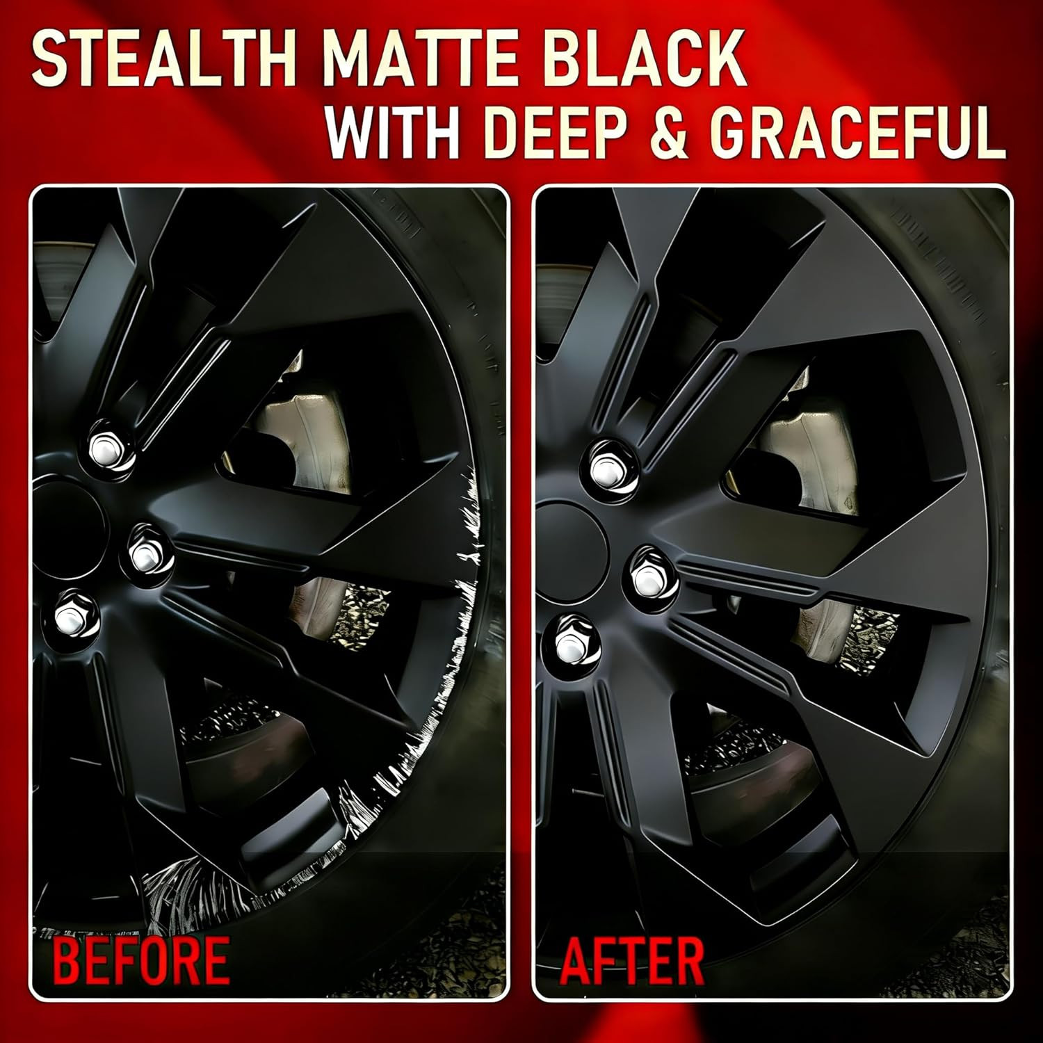 SMAPHY Matte Black Rim Touch up Paint, Matte Black Paint Pen for Metal, Enamel,