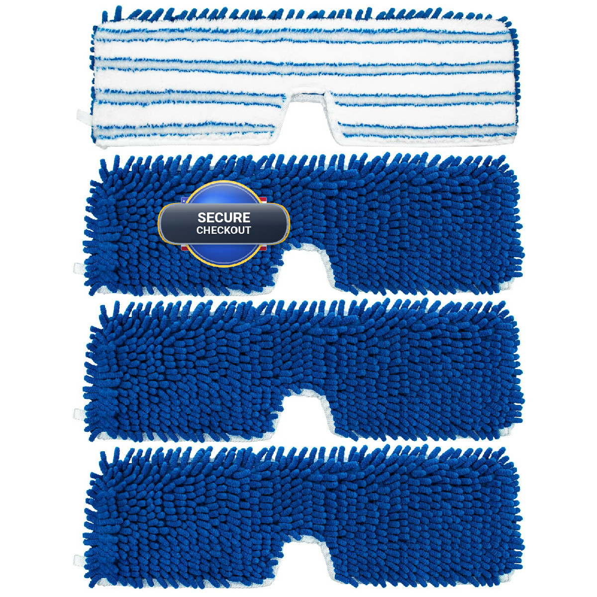 Dlaimi 4 Pack Mop Heads Replacements Compatible For Ocedar Dual-Action Flip Mop
