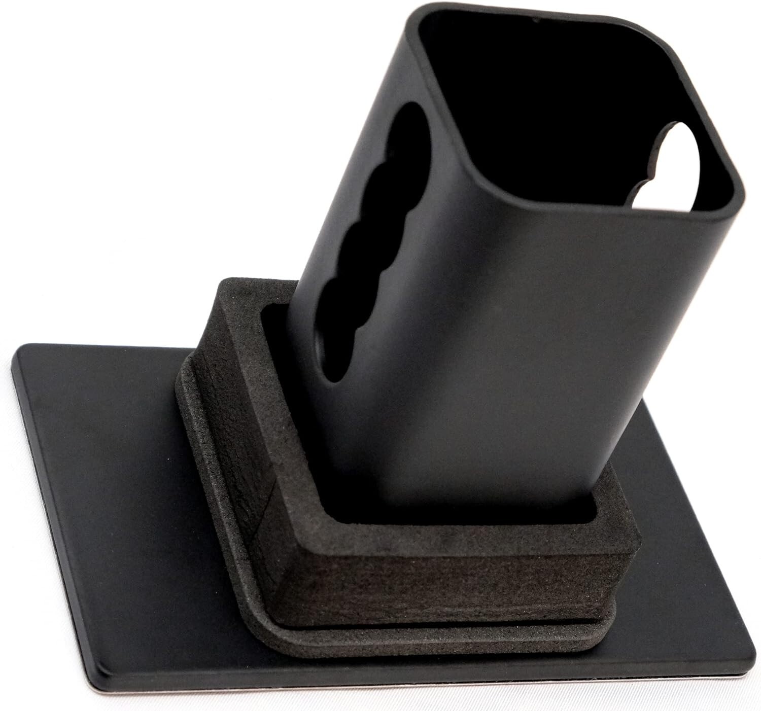 Blank Metal Hitch Cover (Fits 3″ Receiver, Black 5″x3″)