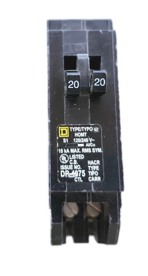 HOMT Square D Single-Pole Tandem Circuit Breaker 2-20 Amp