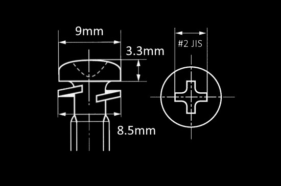 m5 x 0.8 JIS Pan Head Screws w/ Lock Washer – Bright Plated – Made in Japan