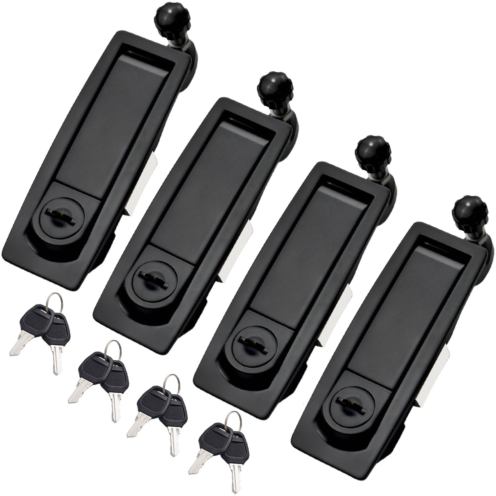 Compression Latch with Lock Trigger Latch Adjustable Grip 0.55″-1.46″, 4 Pack