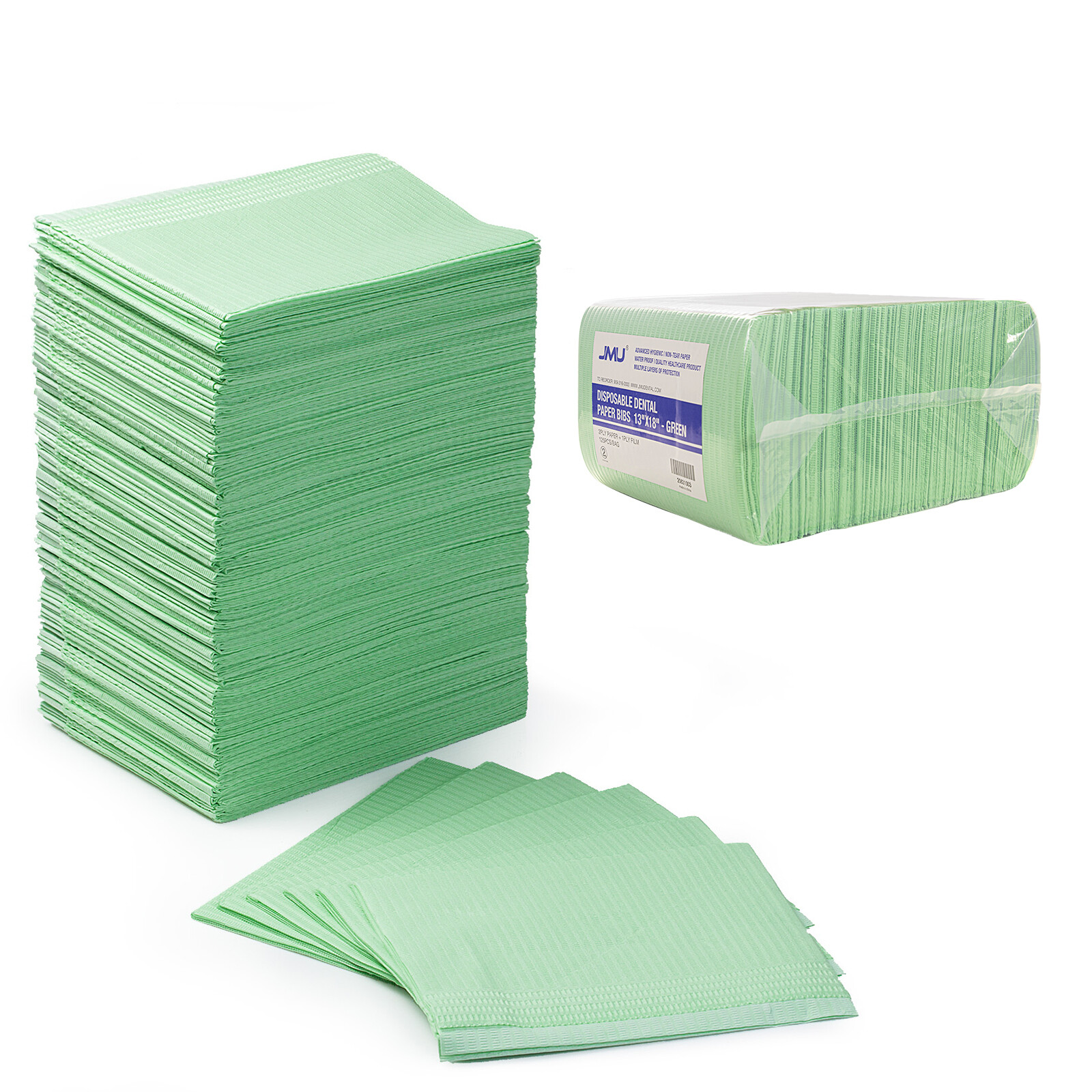 Up to 2000, Disposable Dental Bibs 3-Ply Waterproof Medical Tattoo Towel 13″x18″