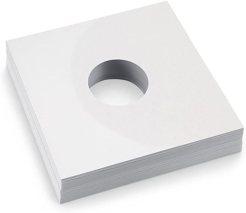 500 – Pack White Paper Vinyl 45 RPM Record Inner Sleeves 7-Inch LP Album