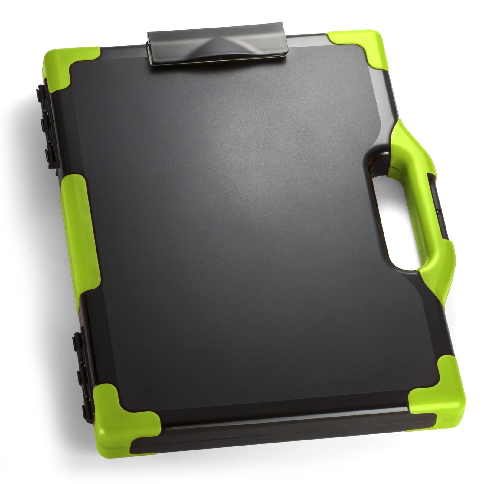 Officemate Carry All Clipboard Storage Box, Letter/Legal Size, Black & Green (83