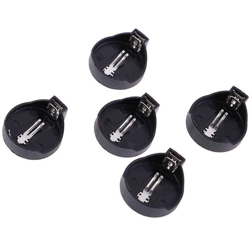 20pcs/set Button Coin Cell Battery Socket Holder Case Black CR2025 CR2032 USA