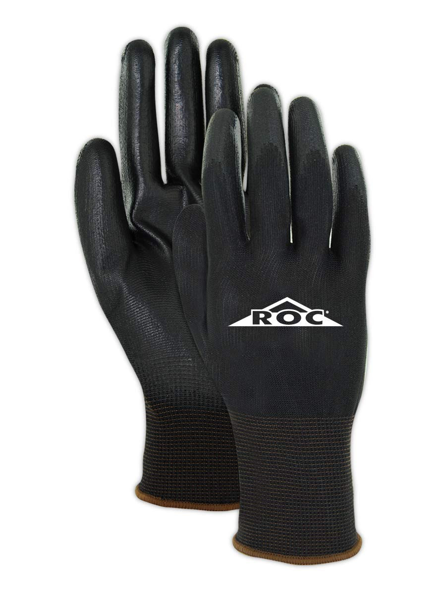 ROC Lightweight Polyurethane Palm Coated Work Gloves, 24 Pairs, GP139