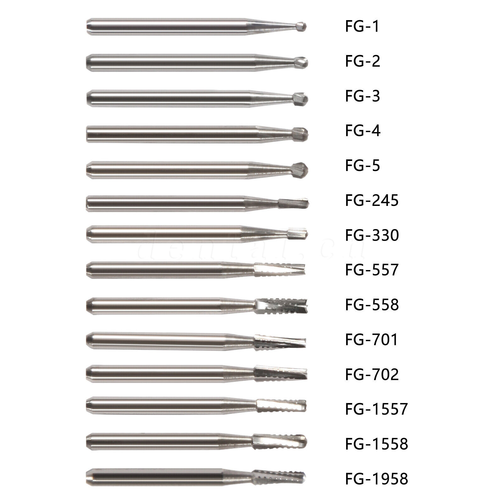 10-100 pcs Dental Tungsten Steel Carbide Crown Metal Cutting Burs For High Speed