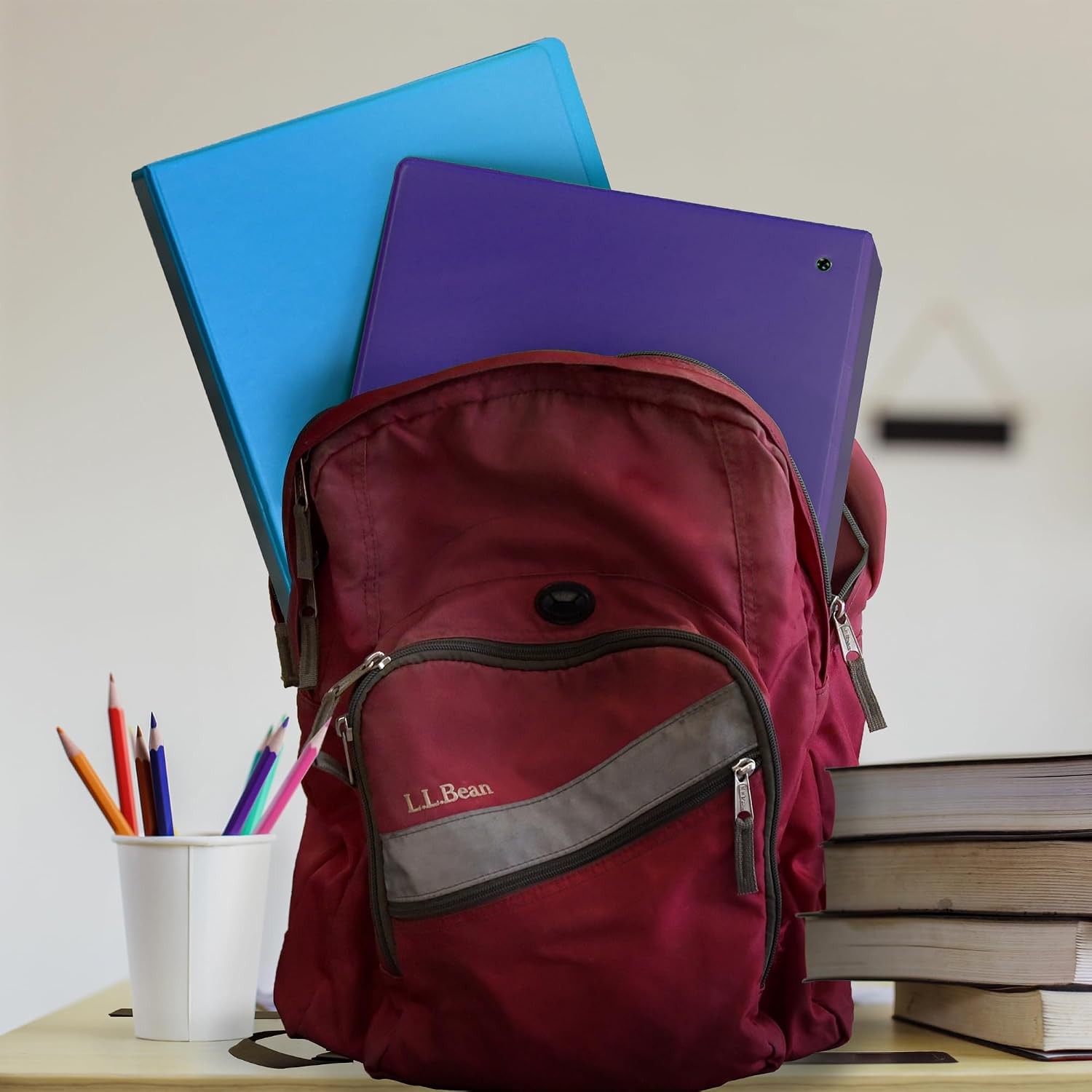 Plant-Based 1.5 Inch Durable Round Ring View Binder Eco-Friendly USDA Certified