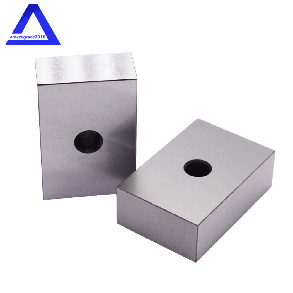1-2-3 Blocks Single 1/2″ Hole Hardened Steel RC 55-62 Matched Pair (2 Each)