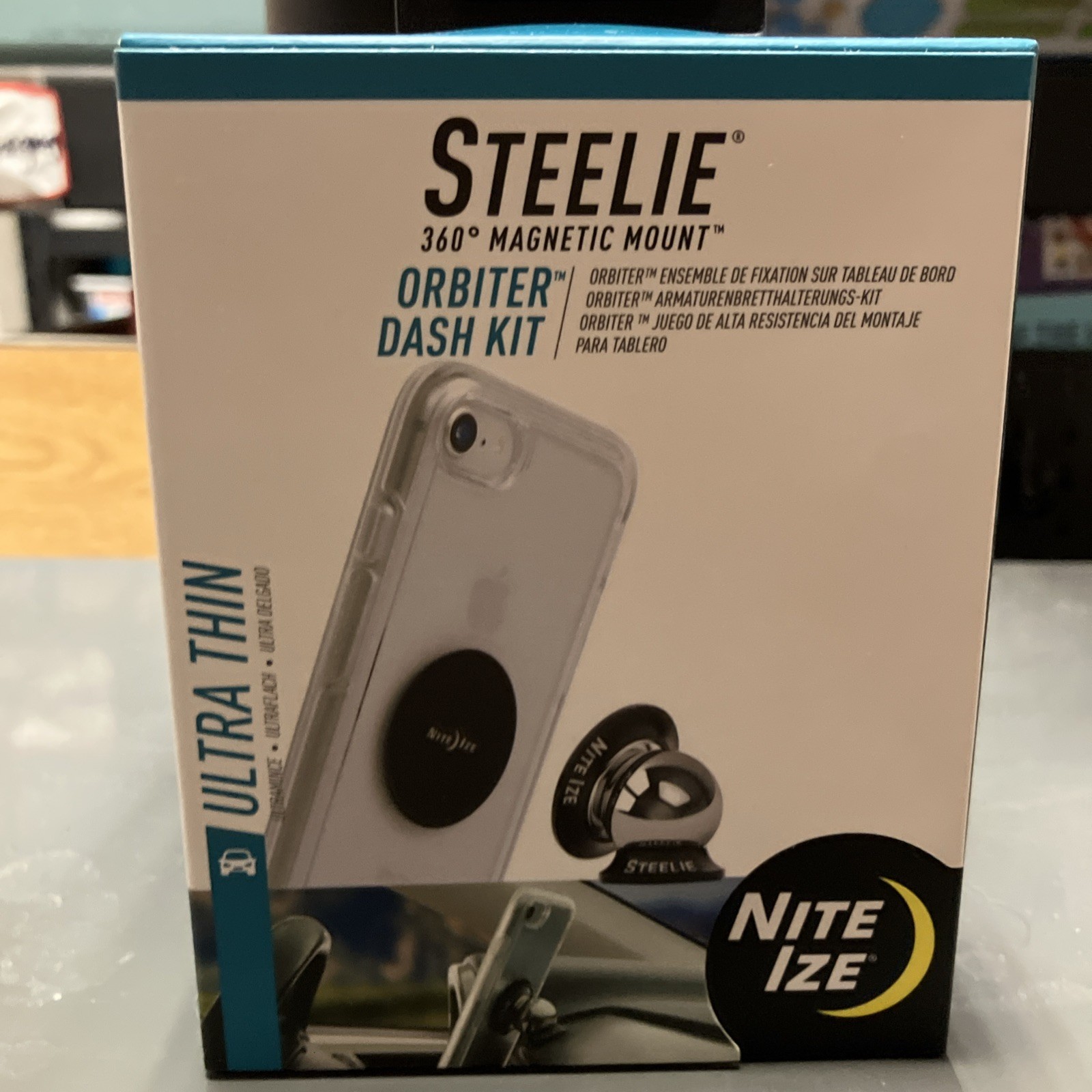 Nite Ize Steelie Orbiter Dash Mount Kit – Magnetic Cell Phone Holder