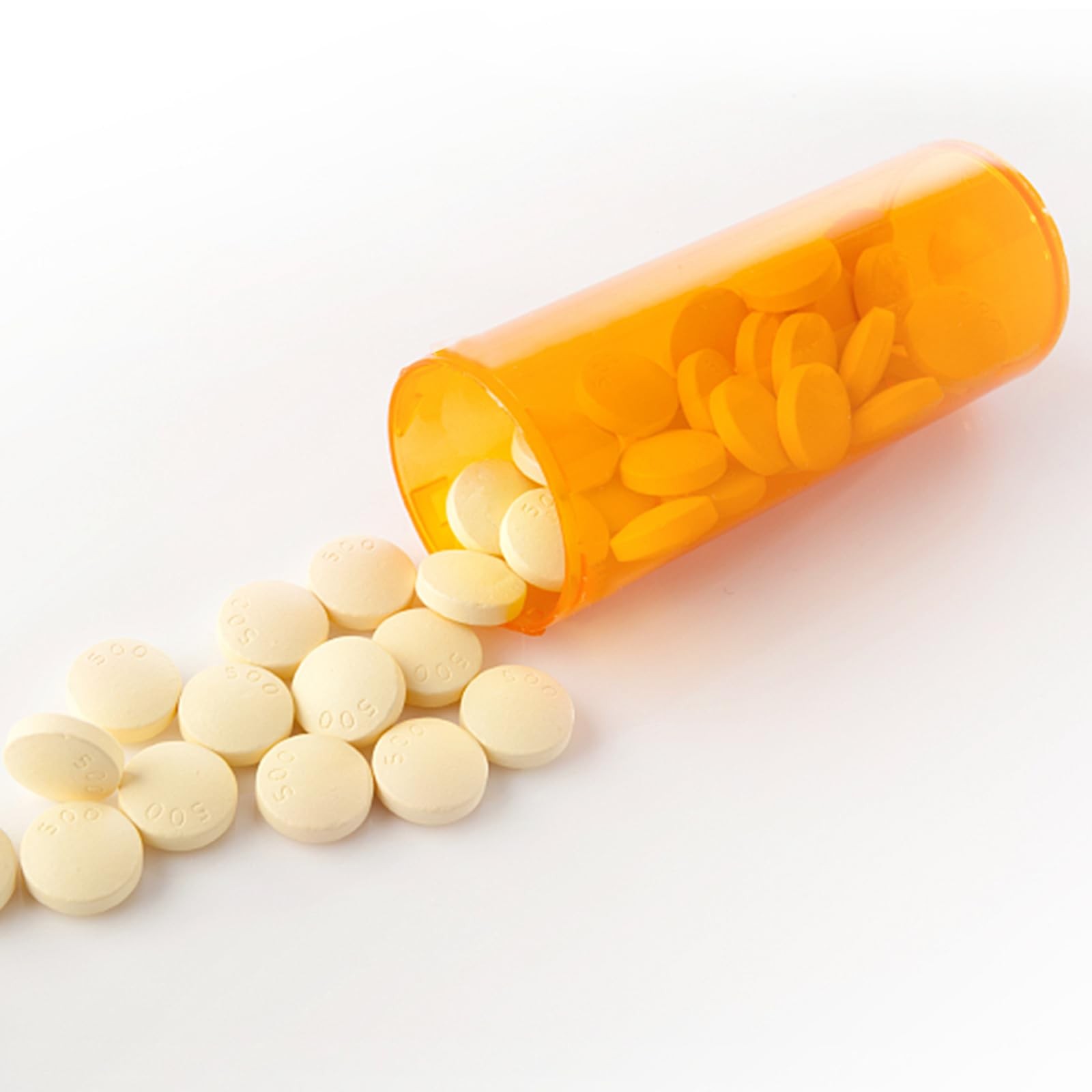 12-Pack Empty Plastic Pill Bottles 40 Dram Easy Open Caps Prescription Medicatio