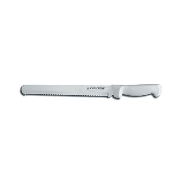 Dexter Russell 12 Scalloped Commercial Bread Meat Knife Slicer White Handle