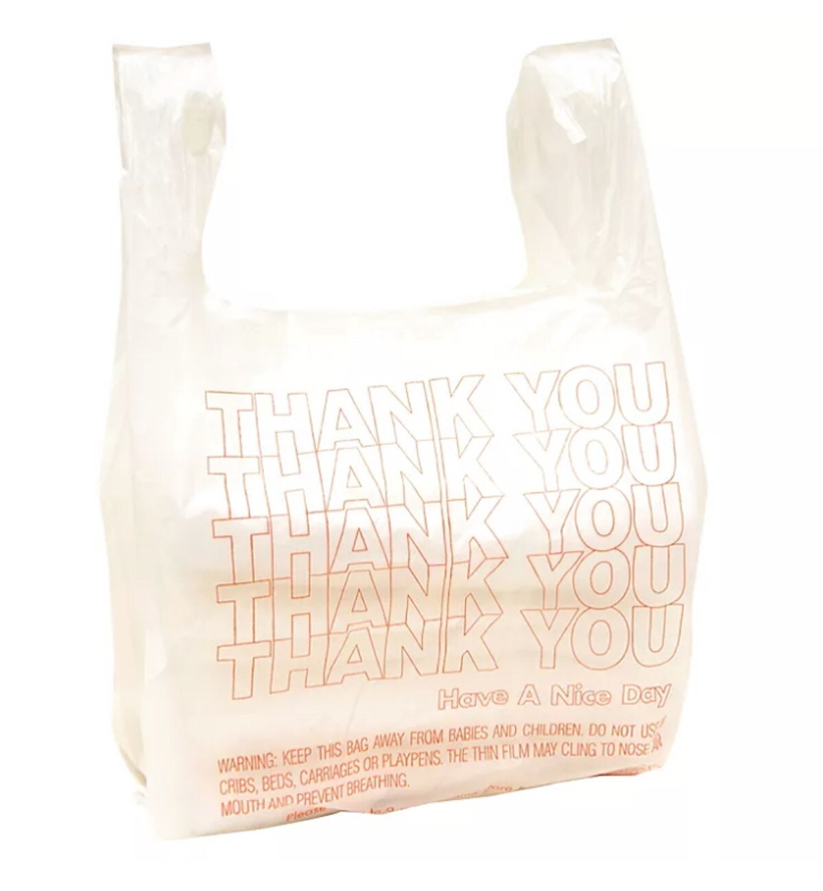 Small T-Shirt Carry-Out Bags Thank You Shopping Bags 7″ x 5″ x 15″ (2,000 ct.)