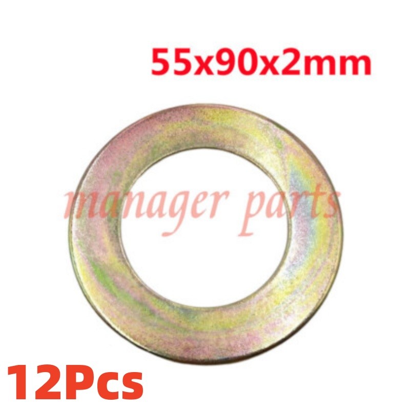 55mm – PACK OF 12 EXCAVATOR BUCKET SHIM, ID 55mm X OD 90mm X 2mm THICKNESS