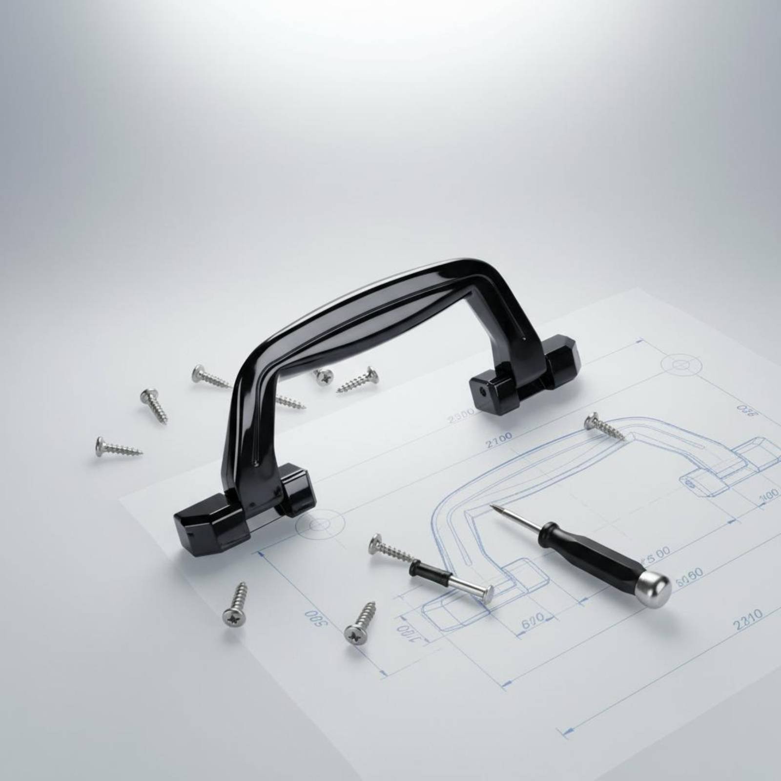 Baggage Handle Replacement Long-Lasting Luggage Carrying Handle Ergonomic Grip