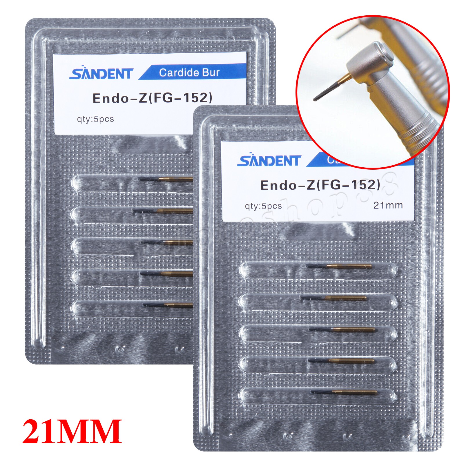 Endo-Z Bur Carbide Tungsten1.4*21mm/23mm/25mm/28mm Surgical Cutter 10Pcs Dental