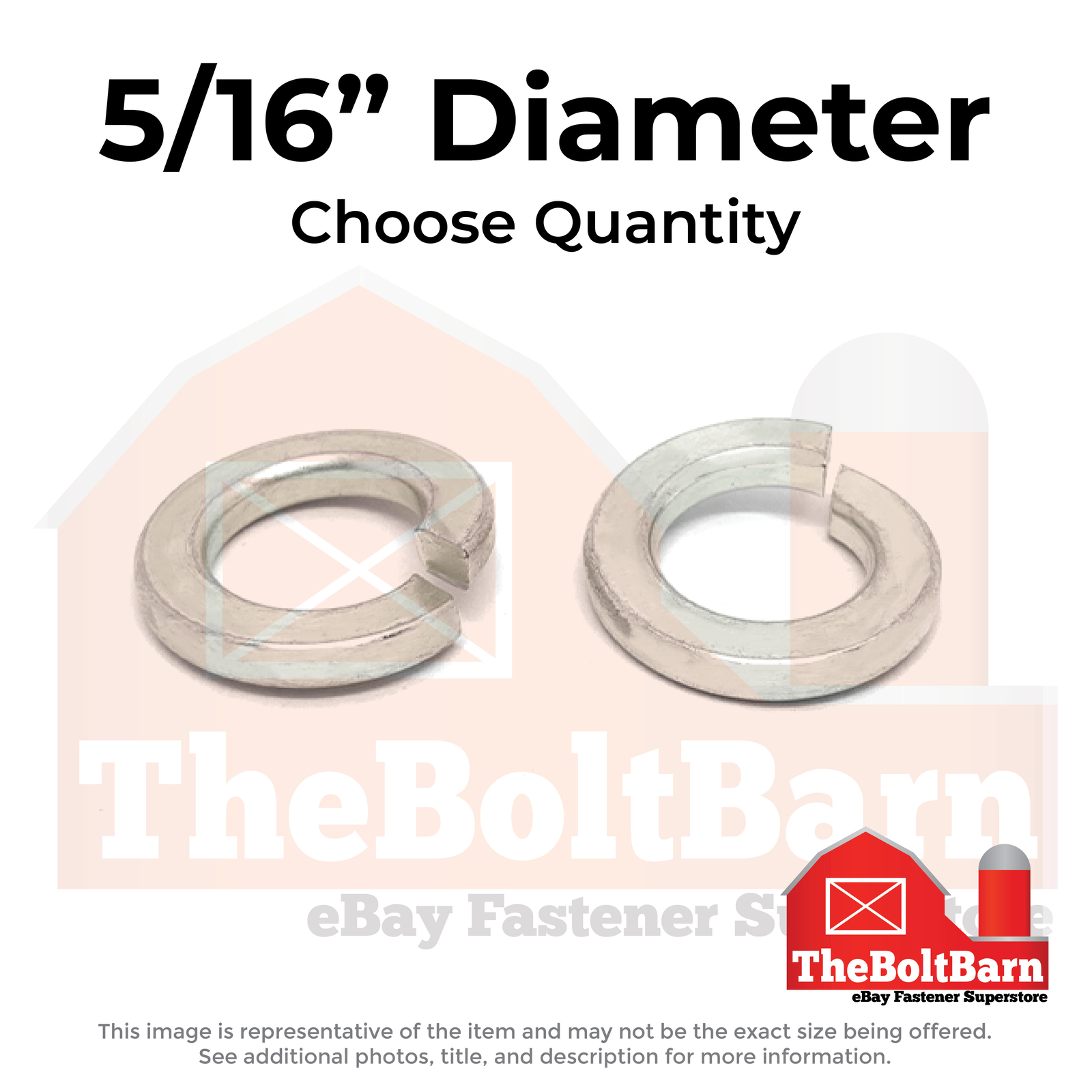 1/4″ Stainless Steel Split Lock Washers (Choose Qty)