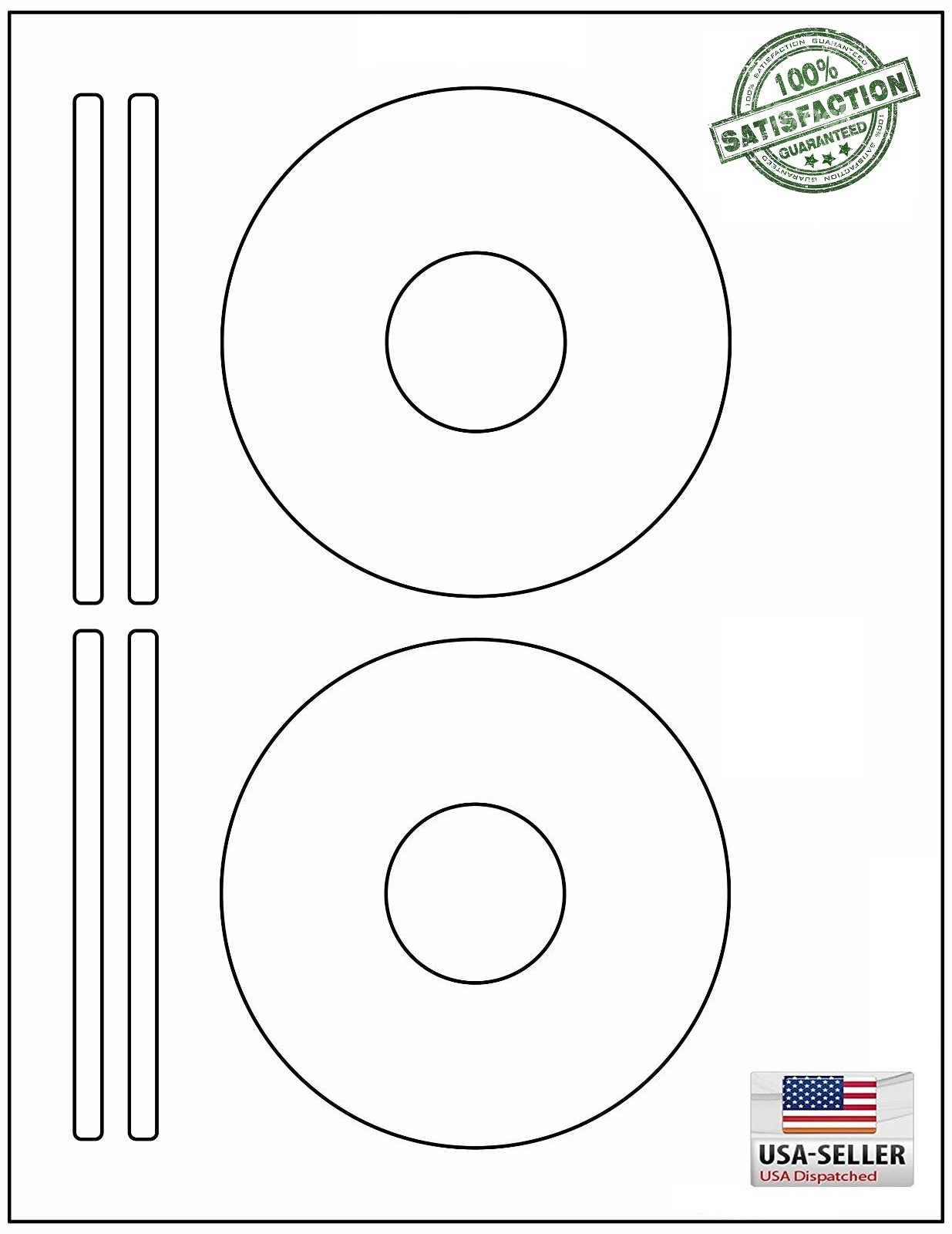 200 CD/ DVD Laser and Ink Jet Labels Compatible to 5584 5931 5692 5694 5697 5698