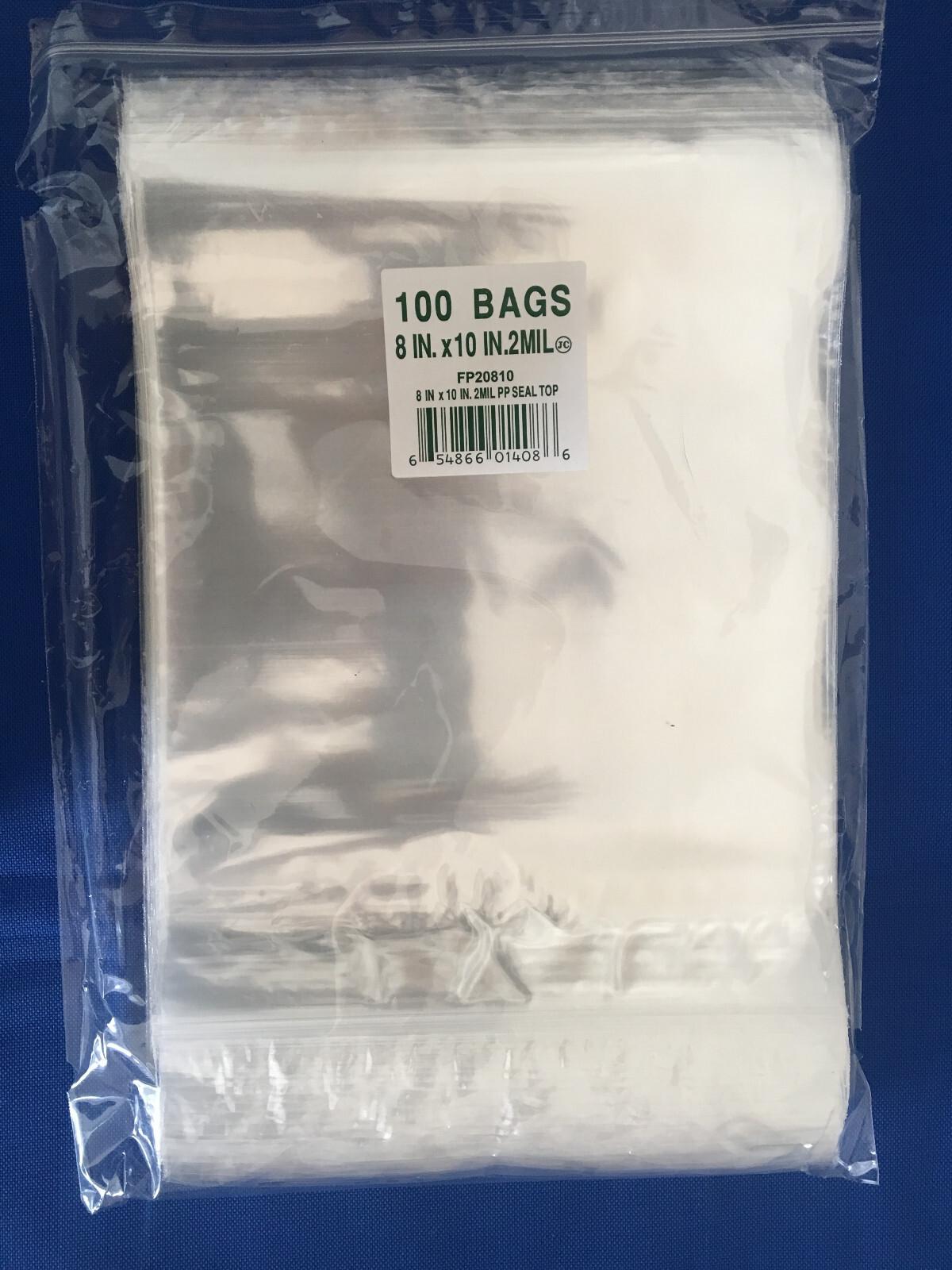 Clear Elkay Plastics Cello Reclosable Polypropylene Ziplock Hang-Hole Bags 2Mil